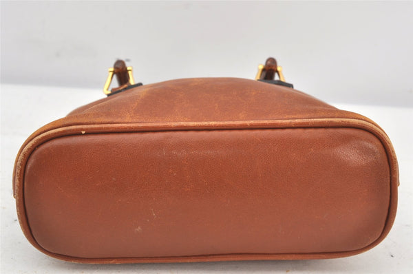 Authentic GUCCI Bamboo 2Way Shoulder Hand Bag Purse Leather Brown Junk 5502K