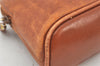 Authentic GUCCI Bamboo 2Way Shoulder Hand Bag Purse Leather Brown Junk 5502K