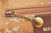 Authentic GUCCI Bamboo 2Way Shoulder Hand Bag Purse Leather Brown Junk 5502K
