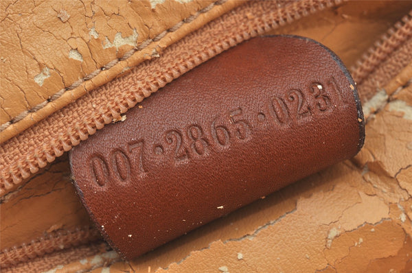 Authentic GUCCI Bamboo 2Way Shoulder Hand Bag Purse Leather Brown Junk 5502K