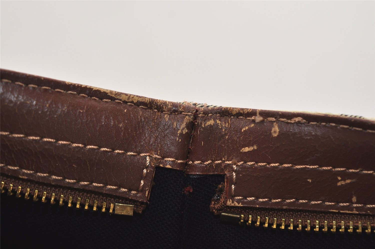 Authentic BURBERRY Vintage Nova Check PVC Leather Shoulder Tote Bag Beige 5503J