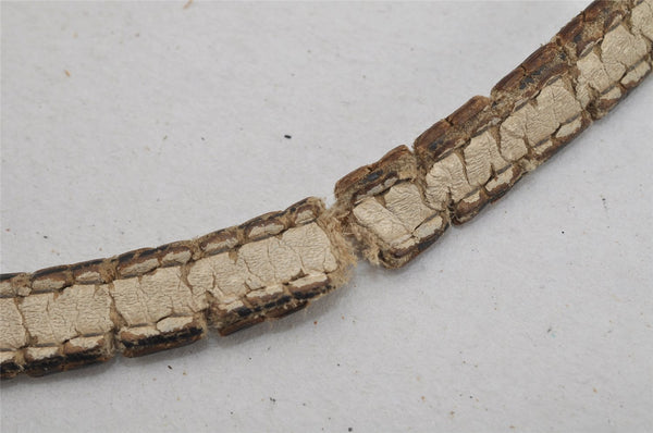 Authentic GUCCI Swing Large Shoulder Tote Bag Leather 354397 White Junk 5504J