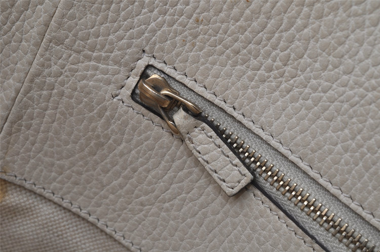 Authentic GUCCI Swing Large Shoulder Tote Bag Leather 354397 White Junk 5504J