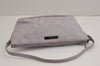 Authentic GUCCI Hand Bag Pouch Purse GG Canvas Leather 07198 Light Purple 5505J