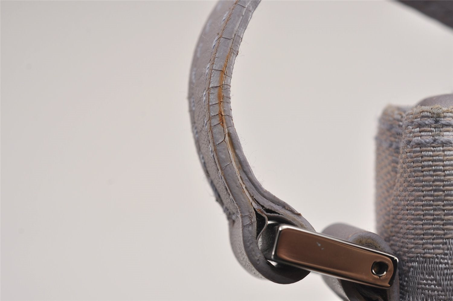 Authentic GUCCI Hand Bag Pouch Purse GG Canvas Leather 07198 Light Purple 5505J