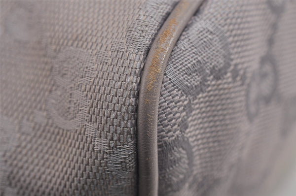 Authentic GUCCI Hand Bag Pouch Purse GG Canvas Leather 07198 Light Purple 5505J