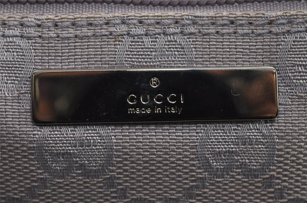 Authentic GUCCI Hand Bag Pouch Purse GG Canvas Leather 07198 Light Purple 5505J