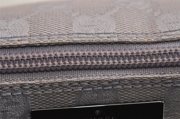 Authentic GUCCI Hand Bag Pouch Purse GG Canvas Leather 07198 Light Purple 5505J