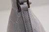 Authentic GUCCI Hand Bag Pouch Purse GG Canvas Leather 07198 Light Purple 5505J