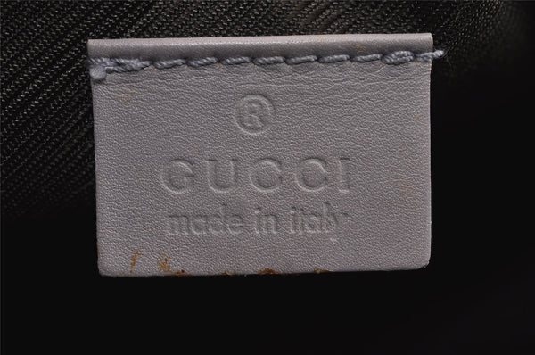 Authentic GUCCI Hand Bag Pouch Purse GG Canvas Leather 07198 Light Purple 5505J