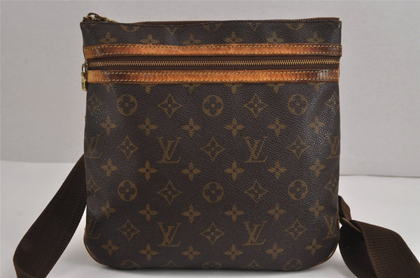 Auth Louis Vuitton Monogram Pochette Bosphore Shoulder Cross Bag M40044 LV 5506J
