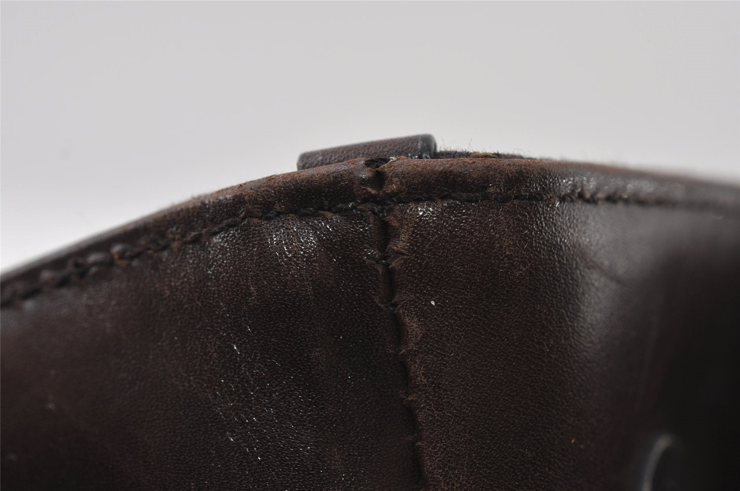 Authentic GUCCI Vintage Shoulder Tote Bag GG Canvas Leather 101341 Brown 5507I