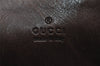 Authentic GUCCI Vintage Shoulder Tote Bag GG Canvas Leather 101341 Brown 5507I