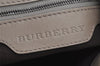 Authentic BURBERRY Vintage Check 2Way Shoulder Hand Bag PVC Leather Gray 5507J