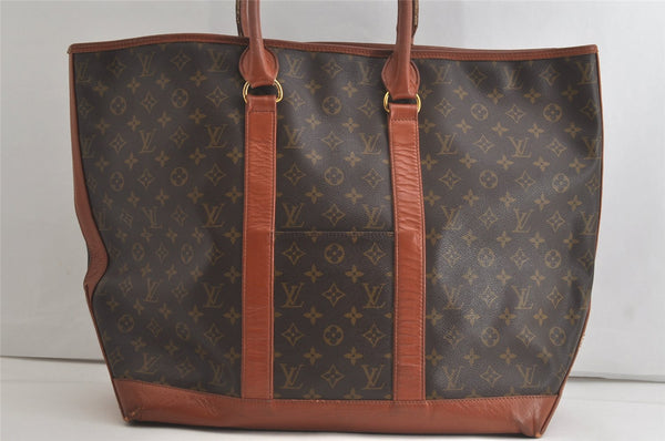 Auth Louis Vuitton Monogram Sac Weekend GM Vintage Tote Hand Bag M42420 LV 5508K