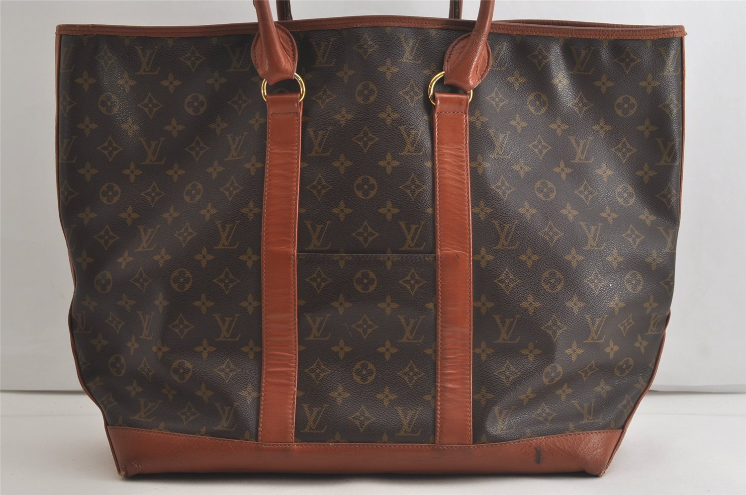Auth Louis Vuitton Monogram Sac Weekend GM Vintage Tote Hand Bag M42420 LV 5508K