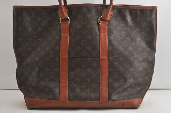 Auth Louis Vuitton Monogram Sac Weekend GM Vintage Tote Hand Bag M42420 LV 5508K