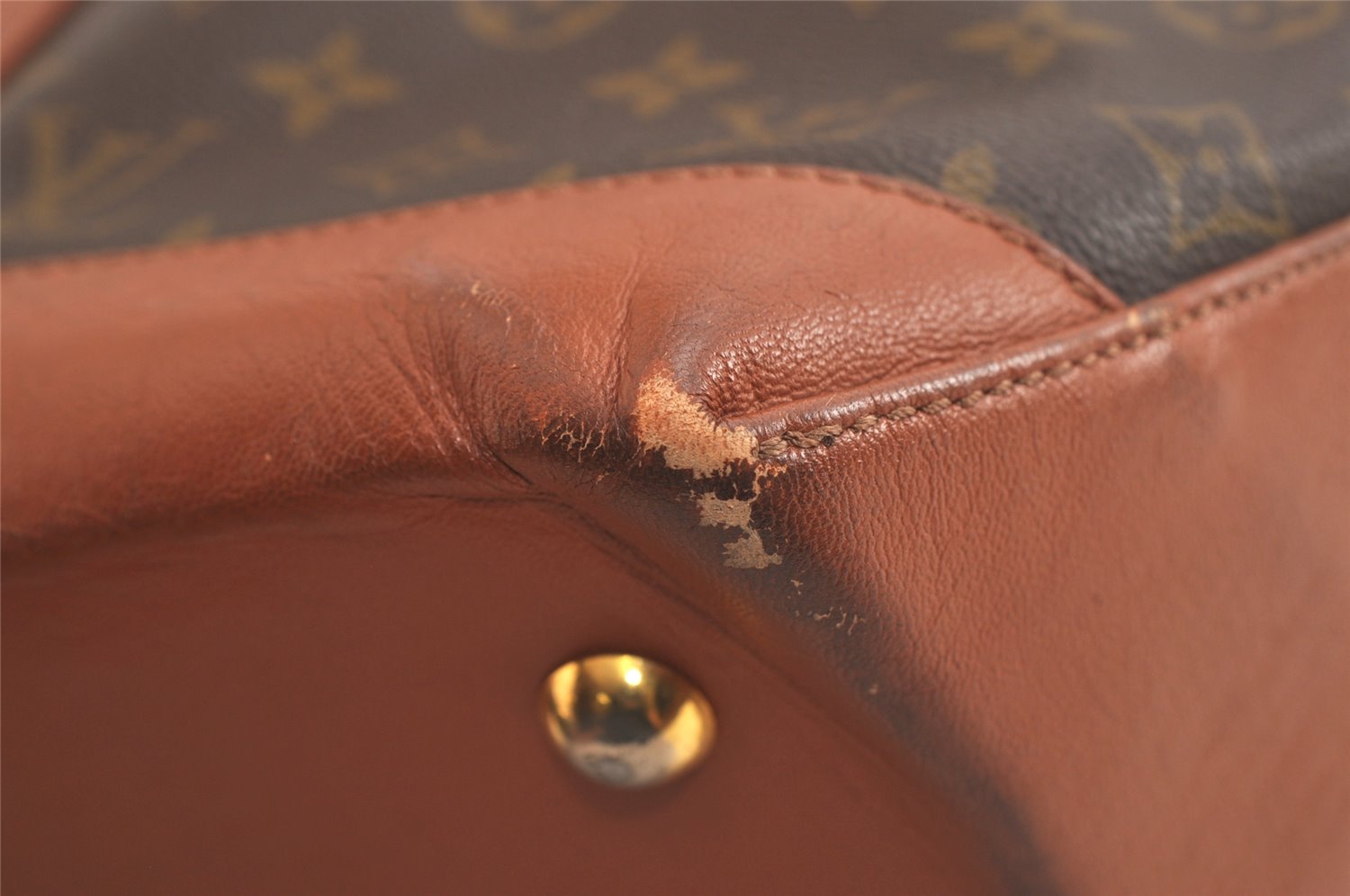 Auth Louis Vuitton Monogram Sac Weekend GM Vintage Tote Hand Bag M42420 LV 5508K