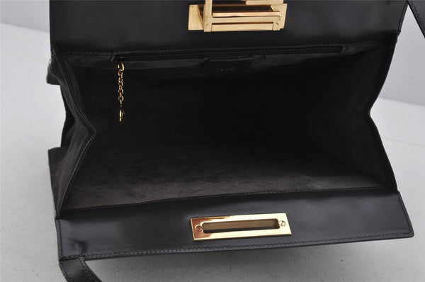 Authentic GUCCI Vintage Shoulder Hand Bag Purse Suede Leather Gray 5510J