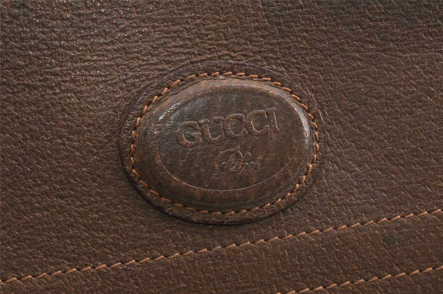 Authentic GUCCI GG Plus Clutch Hand Bag Purse PVC Leather Brown Junk 5510K