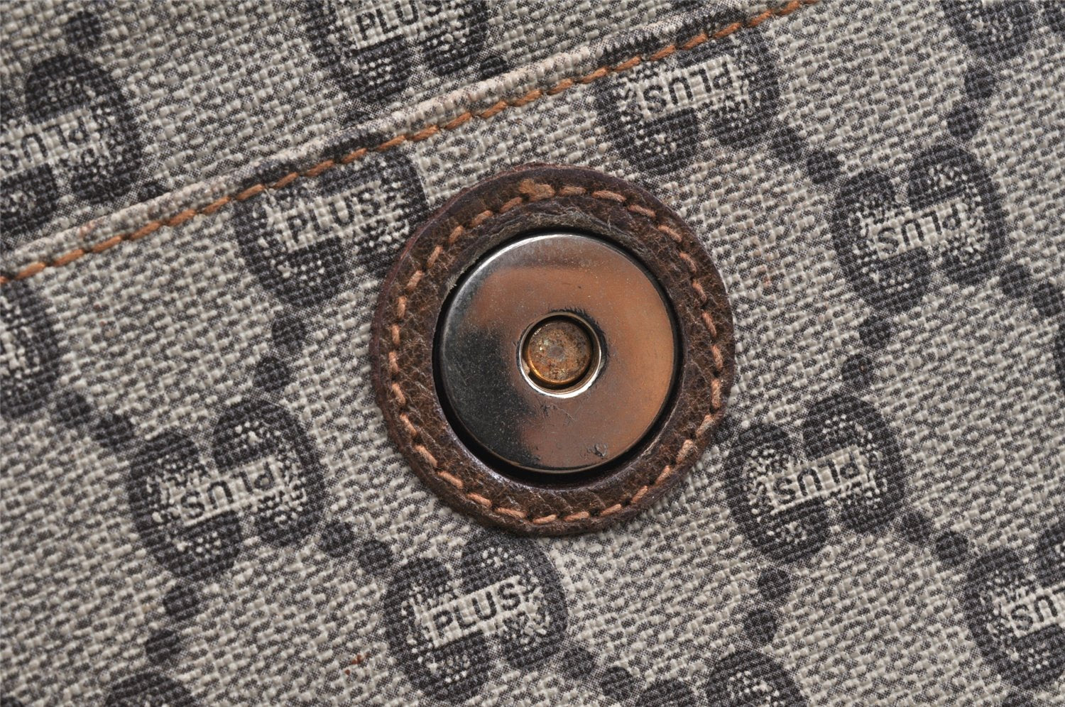 Authentic GUCCI GG Plus Clutch Hand Bag Purse PVC Leather Brown Junk 5510K