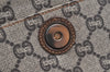 Authentic GUCCI GG Plus Clutch Hand Bag Purse PVC Leather Brown Junk 5510K
