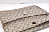 Authentic GUCCI GG Plus Clutch Hand Bag Purse PVC Leather Brown Junk 5510K
