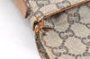 Authentic GUCCI GG Plus Clutch Hand Bag Purse PVC Leather Brown Junk 5510K
