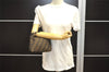 Authentic FENDI Vintage Zucca Hand Bag Purse Canvas Leather Brown Junk 5511I