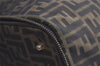 Authentic FENDI Vintage Zucca Shoulder Folding Bag Canvas Leather Brown 5511K