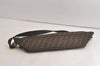 Authentic FENDI Vintage Zucca Shoulder Folding Bag Canvas Leather Brown 5511K