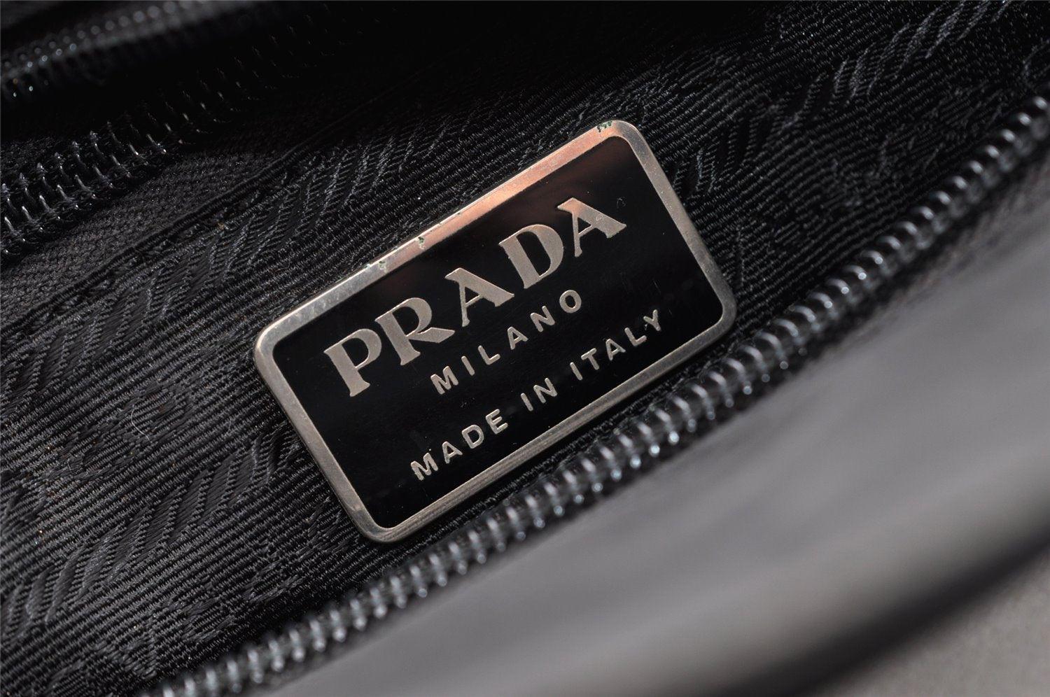 Authentic PRADA Vintage Nylon Tessuto Shoulder Tote Bag Black 5512I