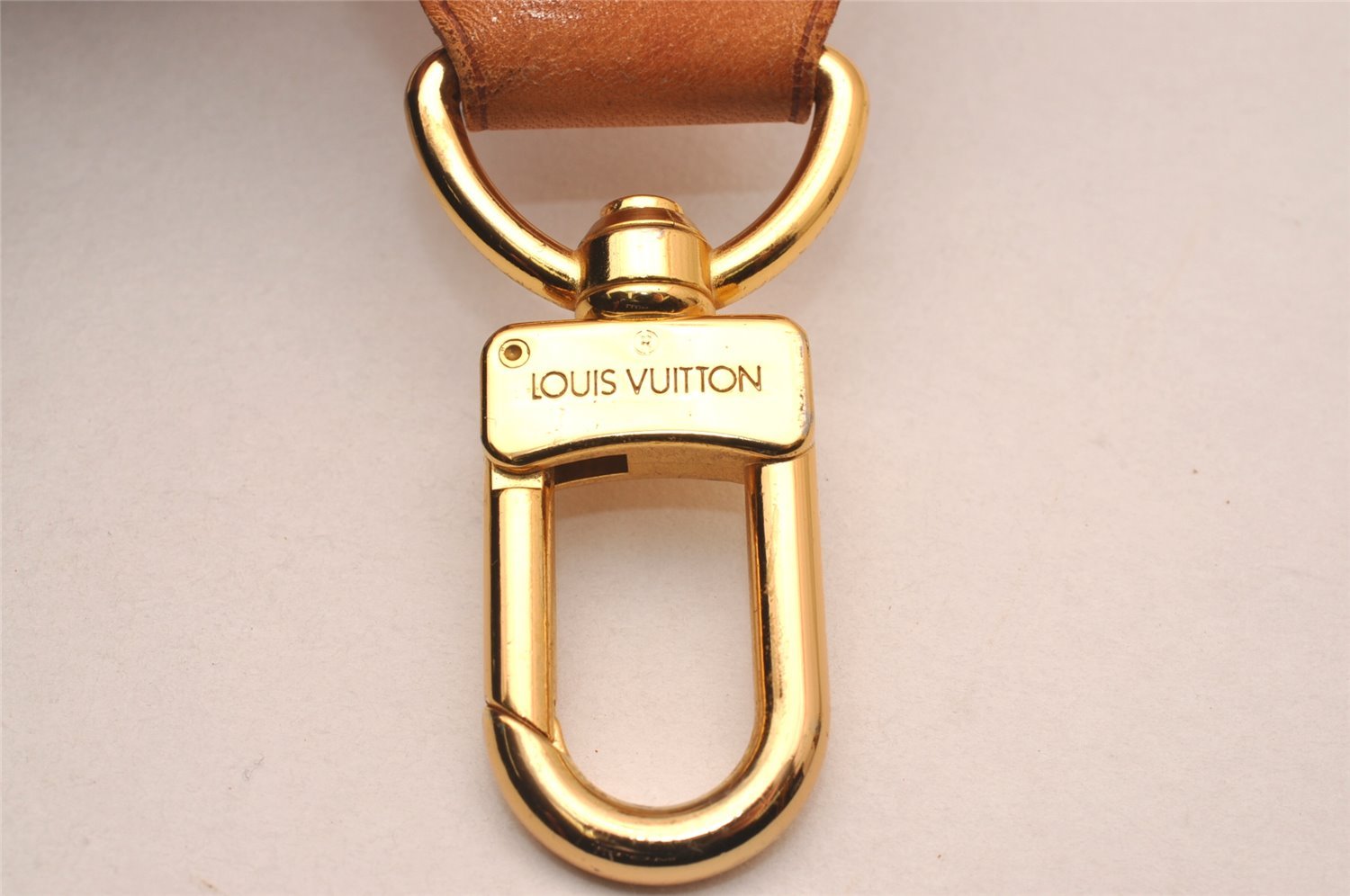 Authentic Louis Vuitton Canvas Leather Shoulder Strap Brown 32.7-46.9