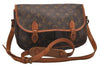 Authentic Louis Vuitton Monogram Gibeciere MM Shoulder Cross Bag M42247 LV 5515J