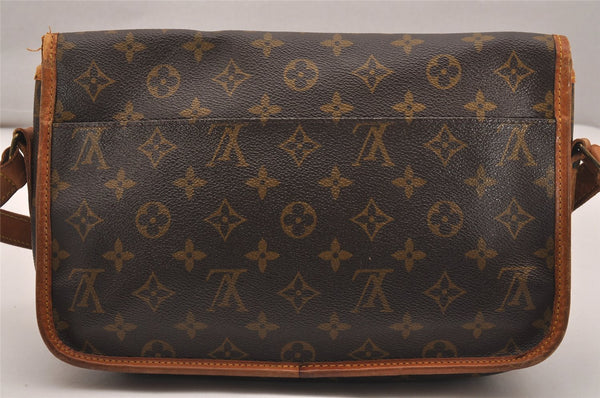 Authentic Louis Vuitton Monogram Gibeciere MM Shoulder Cross Bag M42247 LV 5515J
