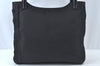Authentic PRADA Vintage Nylon Tessuto Plastic Shoulder Hand Bag Black 5516J