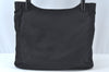 Authentic PRADA Vintage Nylon Tessuto Plastic Shoulder Hand Bag Black 5516J