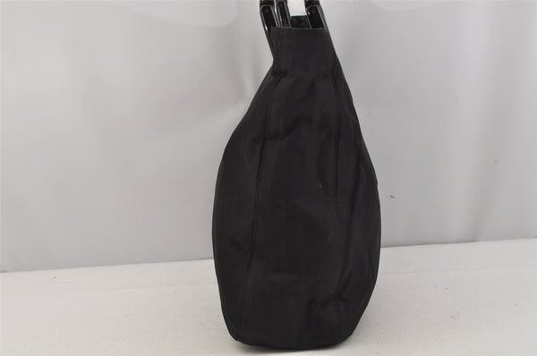 Authentic PRADA Vintage Nylon Tessuto Plastic Shoulder Hand Bag Black 5516J