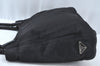 Authentic PRADA Vintage Nylon Tessuto Plastic Shoulder Hand Bag Black 5516J