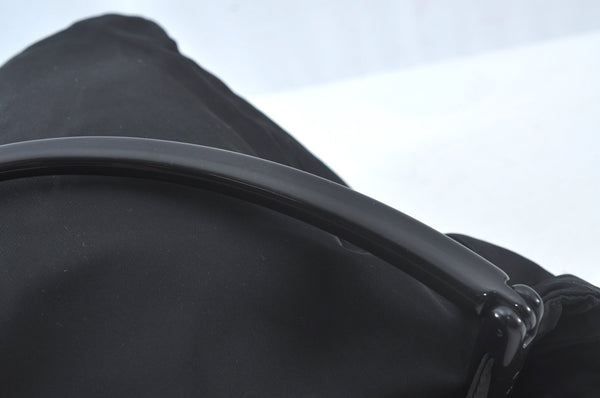 Authentic PRADA Vintage Nylon Tessuto Plastic Shoulder Hand Bag Black 5516J