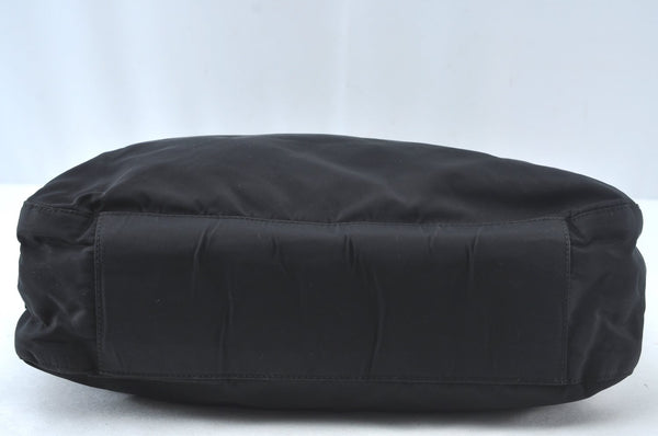 Authentic PRADA Vintage Nylon Tessuto Plastic Shoulder Hand Bag Black 5516J