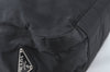 Authentic PRADA Vintage Nylon Tessuto Plastic Shoulder Hand Bag Black 5516J