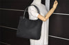 Authentic PRADA Vintage Nylon Tessuto Plastic Shoulder Hand Bag Black 5516J