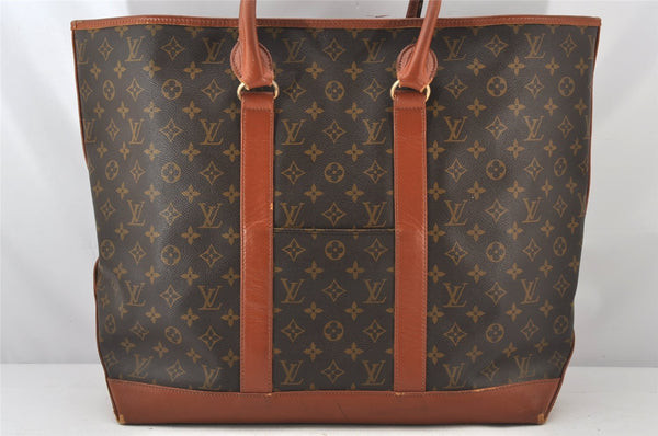 Auth Louis Vuitton Monogram Sac Weekend GM Vintage Tote Hand Bag M42420 LV 5516K