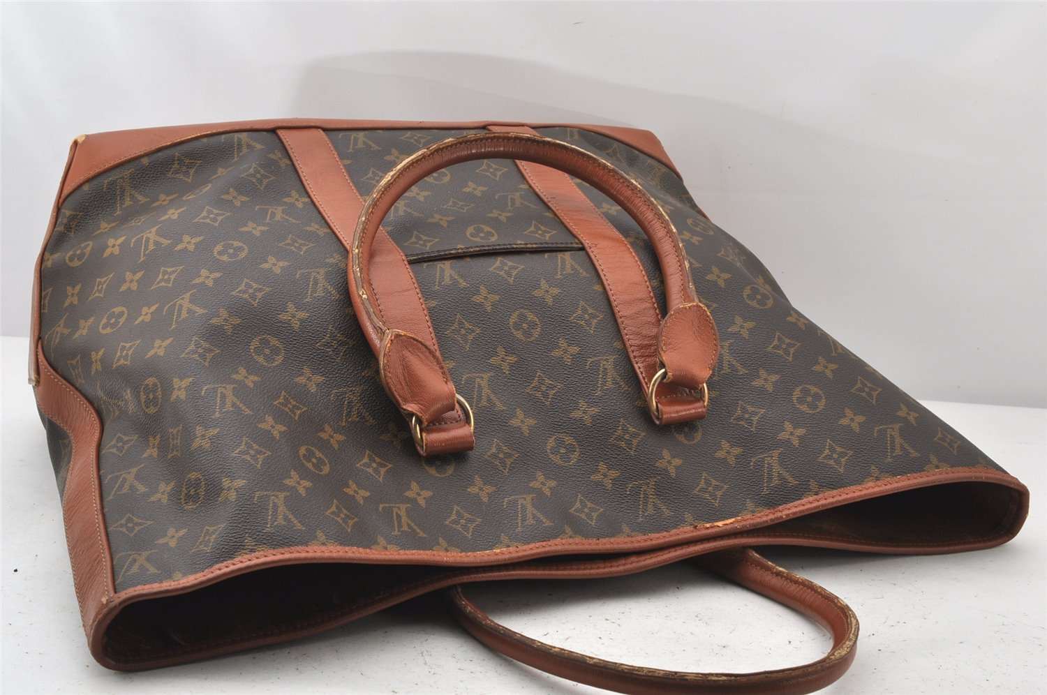 Auth Louis Vuitton Monogram Sac Weekend GM Vintage Tote Hand Bag M42420 LV 5516K