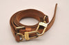 Authentic Louis Vuitton Leather Shoulder Strap Beige 40.6-47.6" LV 5519J