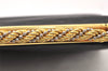 Authentic GUCCI Vintage Micro GG Satin Clutch Hand Bag Purse Black Junk 5519K