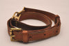 Authentic Louis Vuitton Leather Shoulder Strap Beige 37.4-44.5" LV Junk 5520J