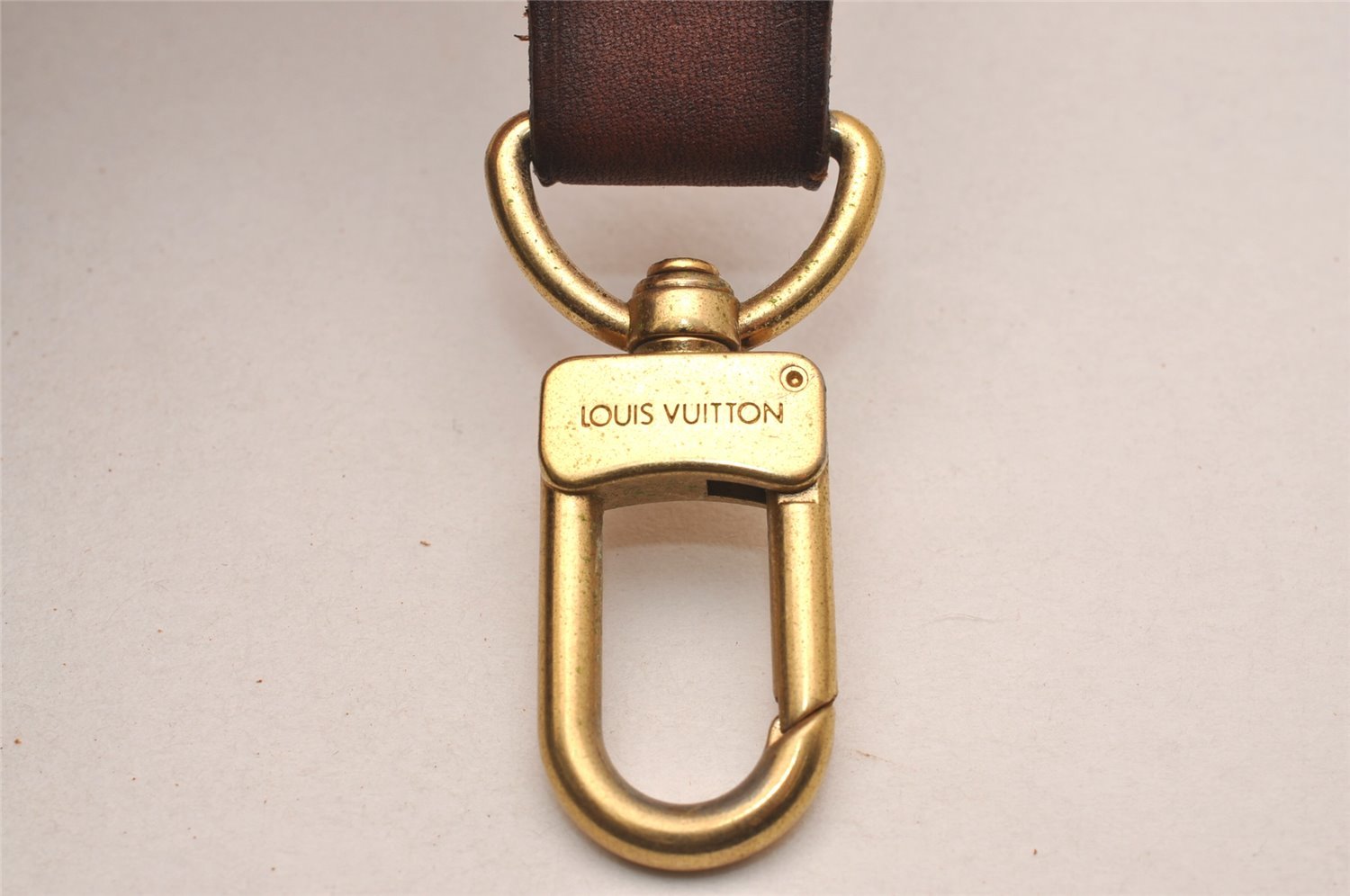 Authentic Louis Vuitton Leather Shoulder Strap Beige 37.4-44.5