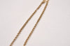 Authentic Christian Dior Gold Tone Rhinestone Chain Pendant Necklace CD 5521I